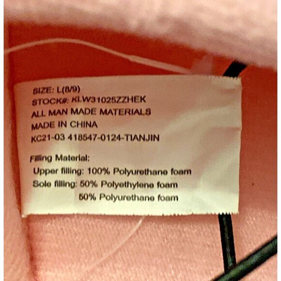 Sanrio Hello Kitty PINK SLIPPERS WOMENS SIZE L SIZE 8/9 NEW slip on - Picture 7 of 7